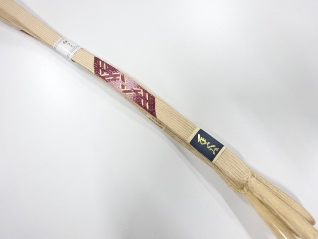 JAPANESE KIMONO / UNUSED KOREI HAND-TIED OBIJIME
